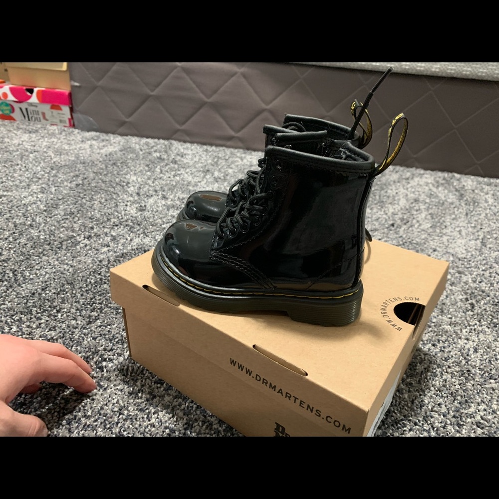 Toddler 7 black Dr.Marten Combat boots